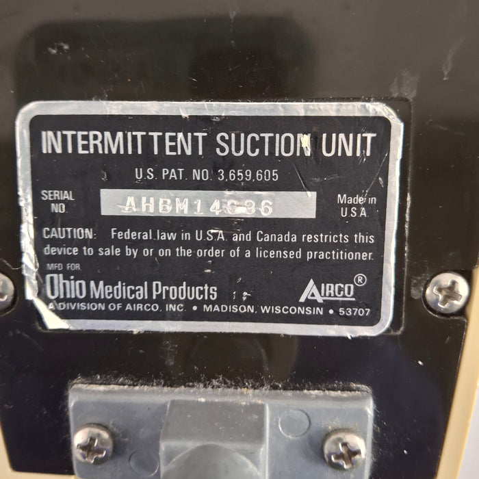 Ohmeda Medical 200 Intermittent Suction Unit