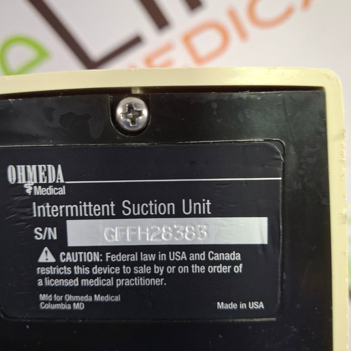Ohmeda Medical 200 Intermittent Suction Unit