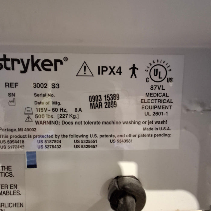 Stryker Secure III 3002 Hospital Bed