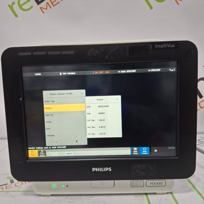 Philips MX450 Portable/Bedside Patient Monitor
