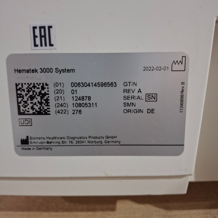 Siemens Hematek 3000 Slide Stainer