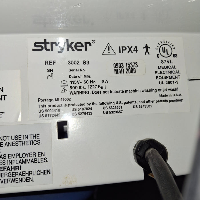 Stryker Secure III 3002 Hospital Bed