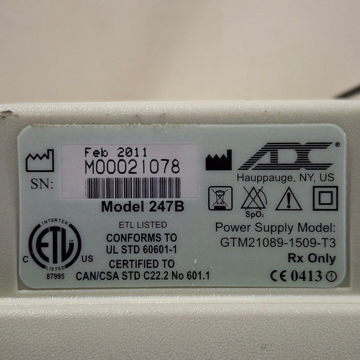 ADC 247B NIBP Blood Pressure Monitor