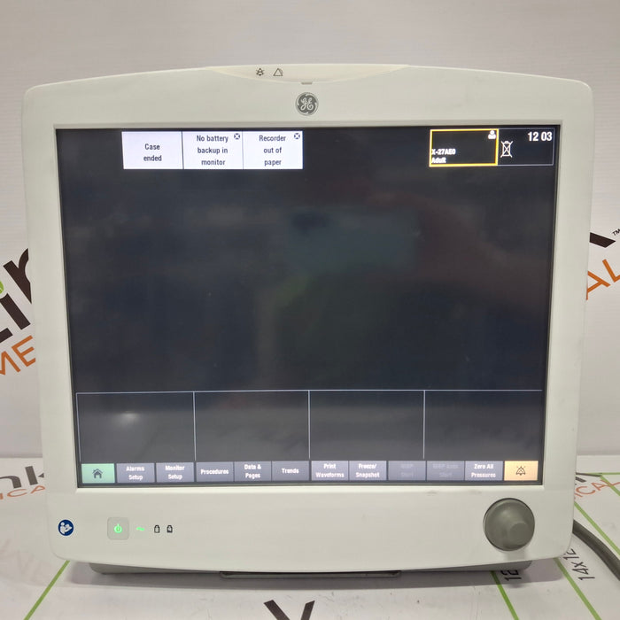 GE Healthcare Carescape B650 Anesthesia Care Patient Monitor