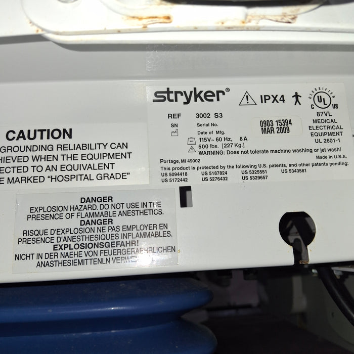 Stryker Secure III 3002 Hospital Bed