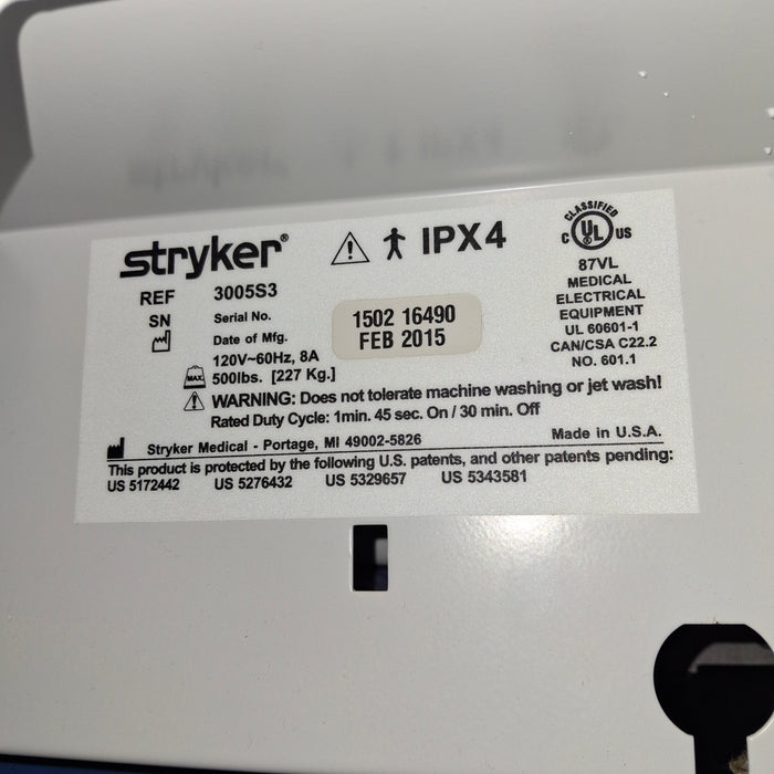 Stryker Secure III 3005 Hospital Bed