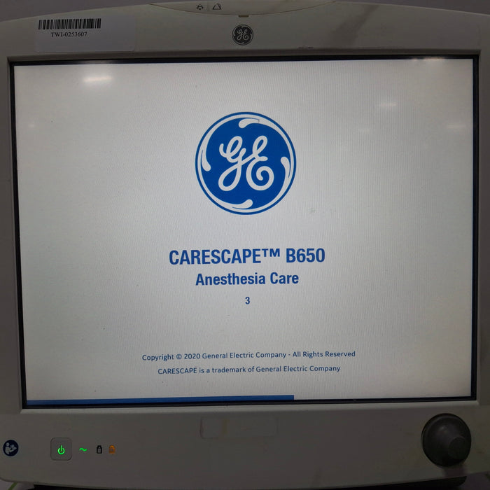 GE Healthcare Carescape B650 Anesthesia Care Patient Monitor