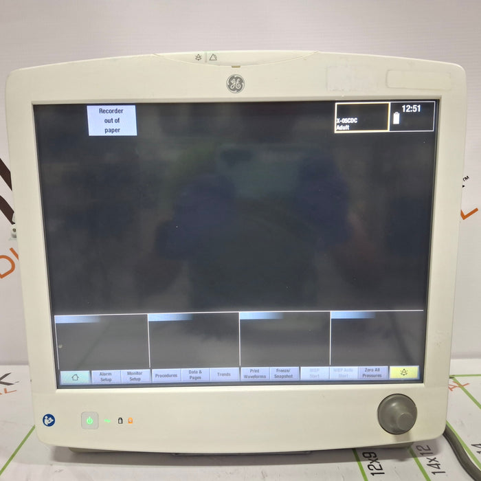GE Healthcare Carescape B650 Anesthesia Care Patient Monitor