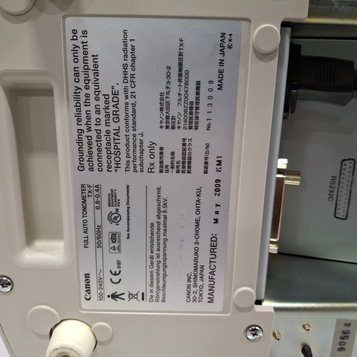 Canon USA TX-F Full Auto Tonometer