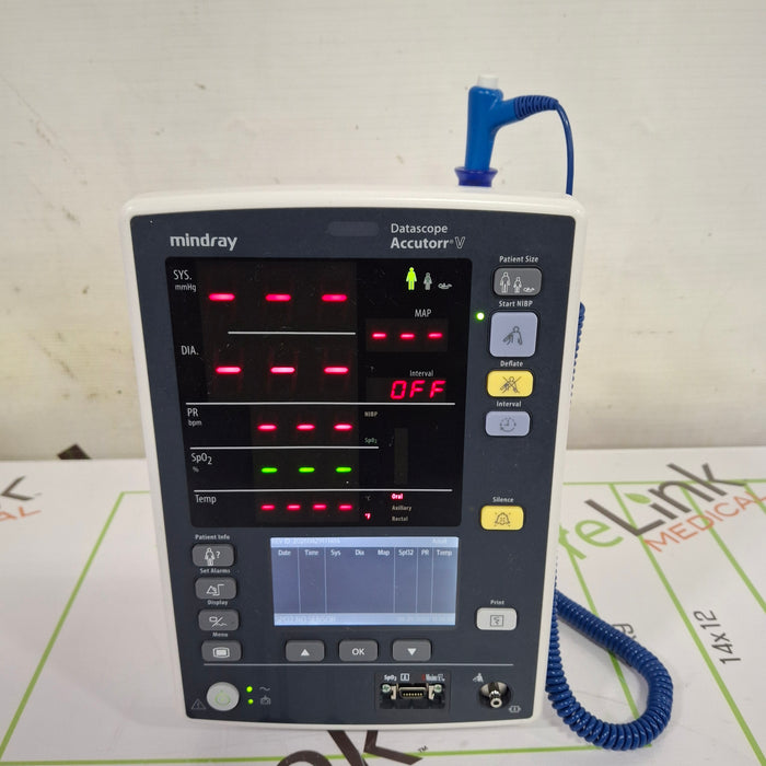 Mindray Mindray Datascope Accutorr V Vital Signs Monitor Patient Monitors reLink Online