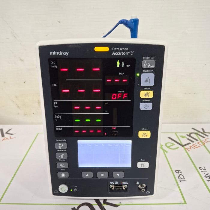 Mindray Datascope Accutorr V Vital Signs Monitor