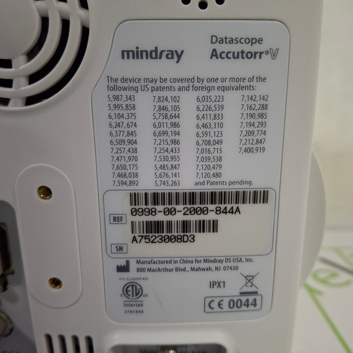 Mindray Mindray Accutorr 7 Vital Signs Monitor Patient Monitors reLink Online