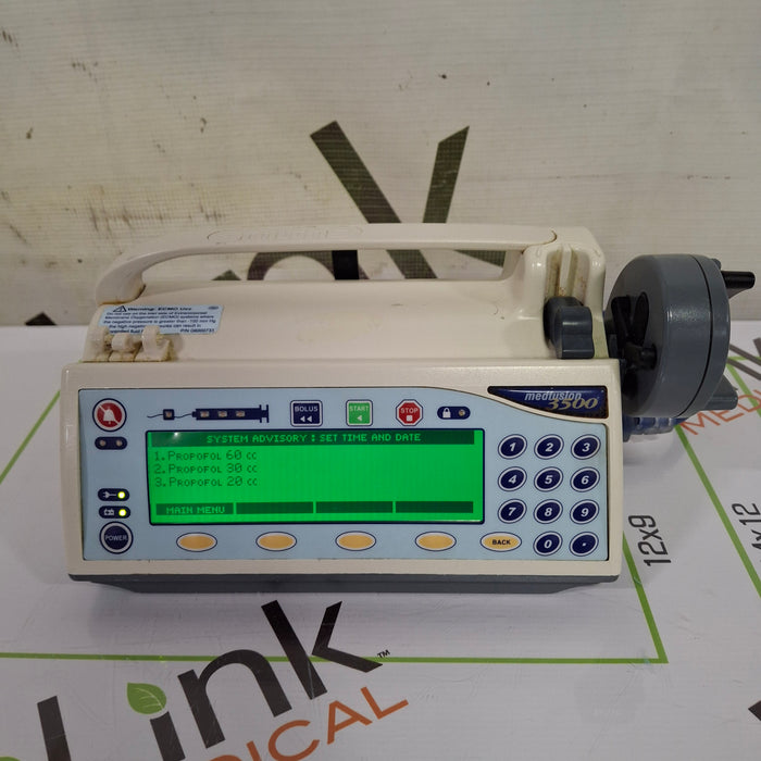 Smiths Medical Medfusion 3500 Version 3 Syringe Infusion Pump