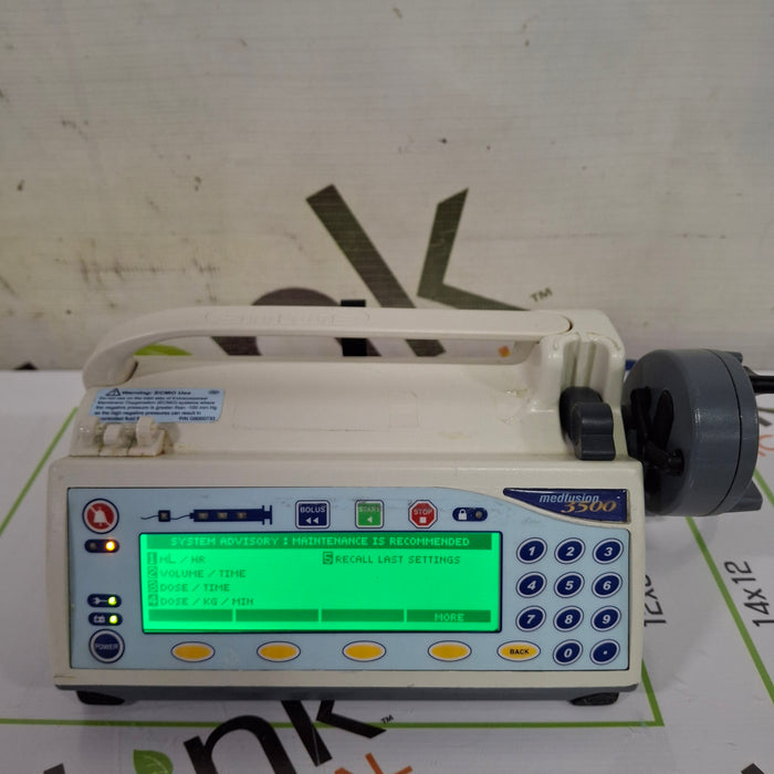 Smiths Medical Medfusion 3500 Version 6 Syringe Infusion Pump