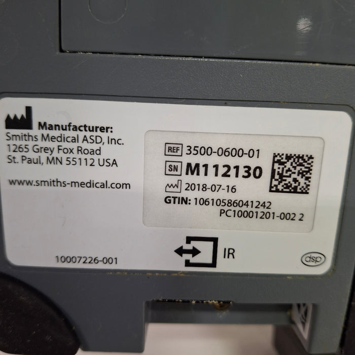 Smiths Medical Medfusion 3500 Version 6 Syringe Infusion Pump