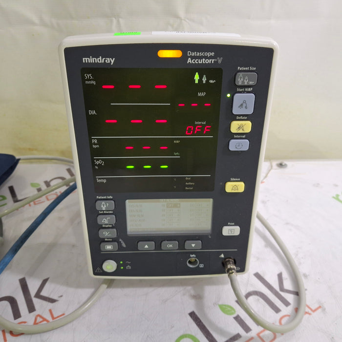 Mindray Datascope Accutorr V Vital Signs Monitor