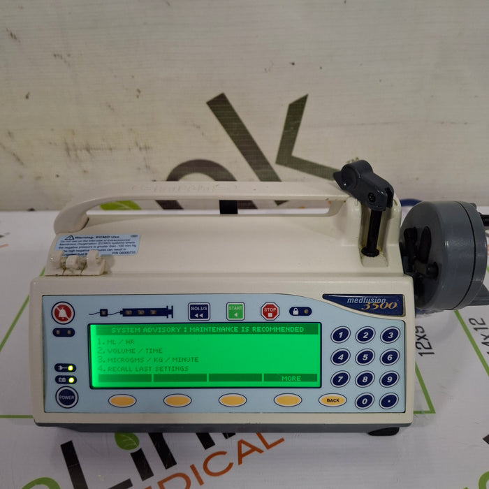 Smiths Medical Medfusion 3500 Version 3 Syringe Infusion Pump