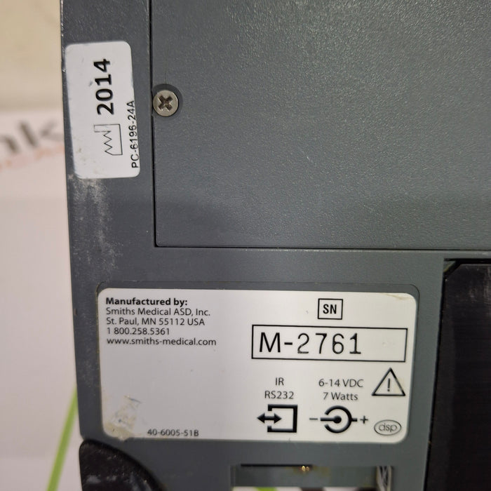 Smiths Medical Medfusion 3500 Version 3 Syringe Infusion Pump