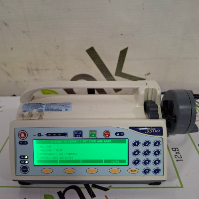 Smiths Medical Medfusion 3500 Version 3 Syringe Infusion Pump