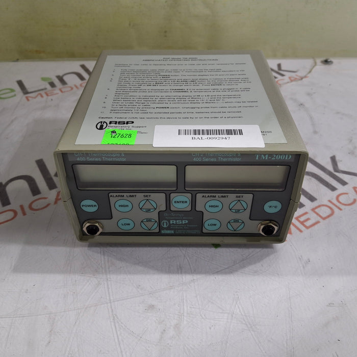 Smiths Medical Smiths Medical TM-200D 400 Series Thermistor Patient Monitors reLink Online
