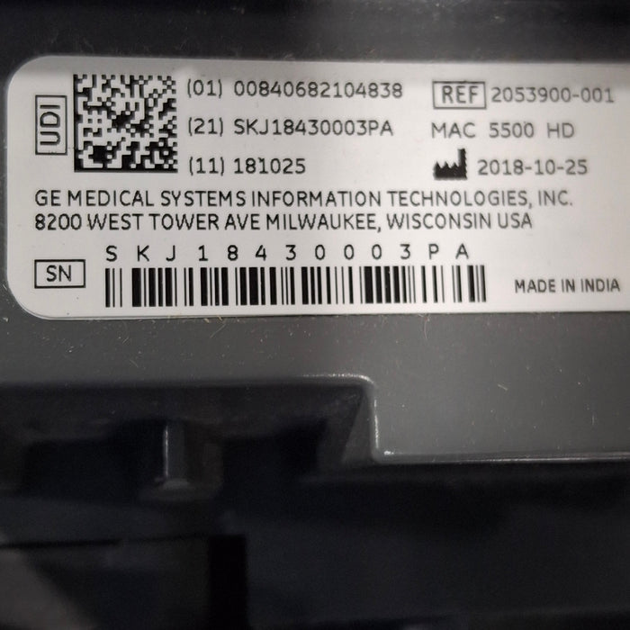 GE Healthcare GE Healthcare MAC 5500 HD ECG without CAM Module Cardiology reLink Online
