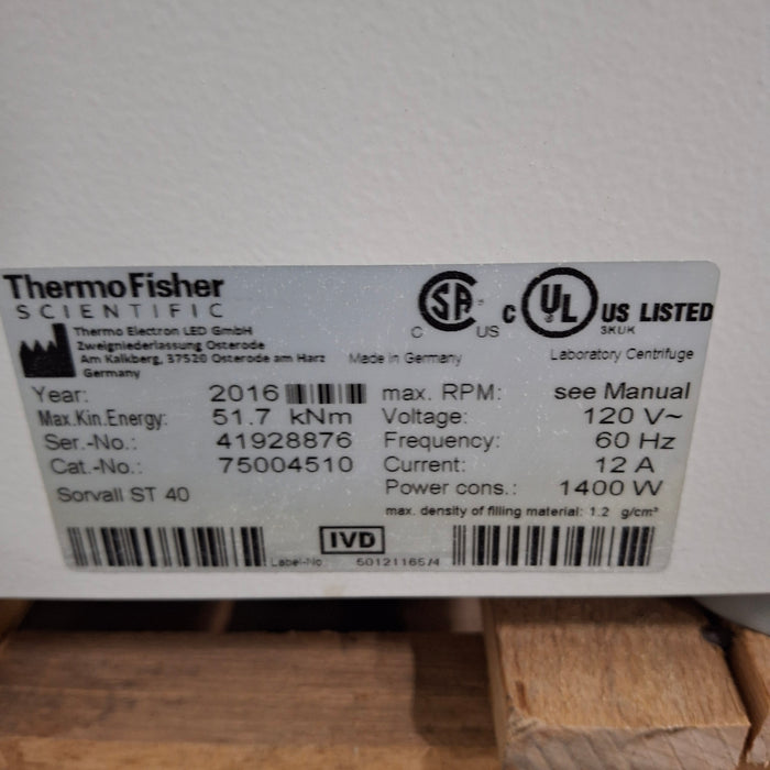 Thermo Scientific Sorvall ST 40 Centrifuge