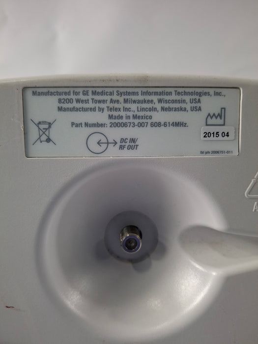 GE Healthcare ApexPro 2000673-007 Telemetry Antenna
