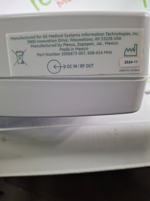 GE Healthcare ApexPro 2000673-007 Telemetry Antenna