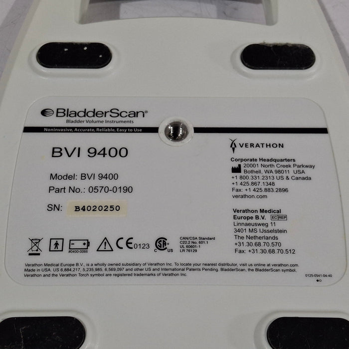 Verathon Medical, Inc BVI 9400 Bladderscan