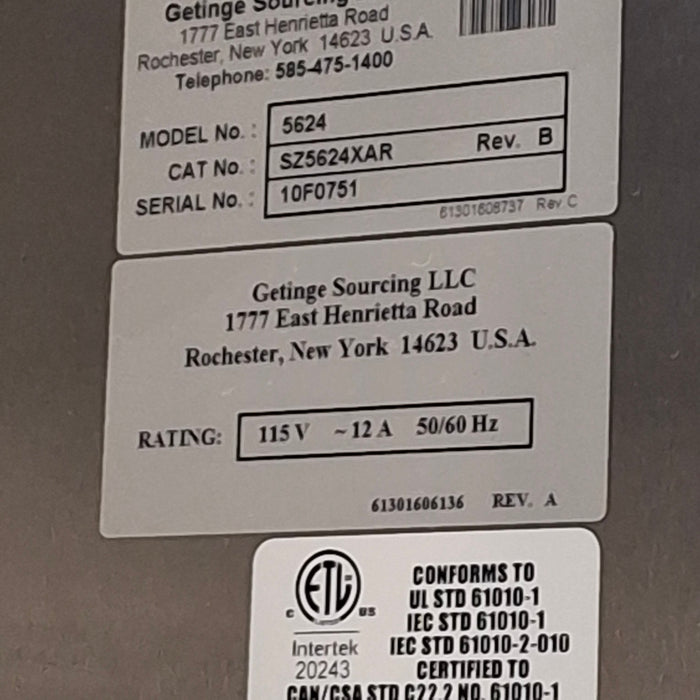 Getinge 5624 Warming Cabinet