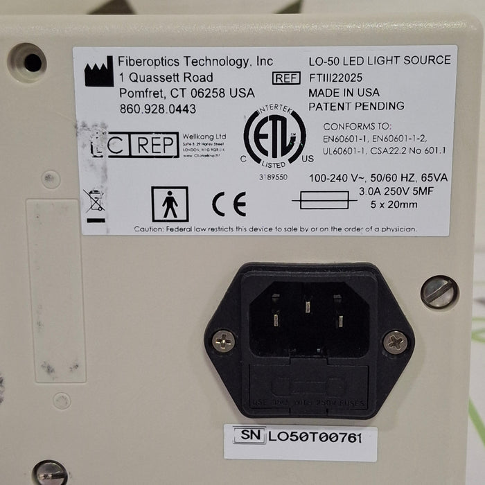 Fiberoptics Technology, Inc. LO-50 LED Lightsource