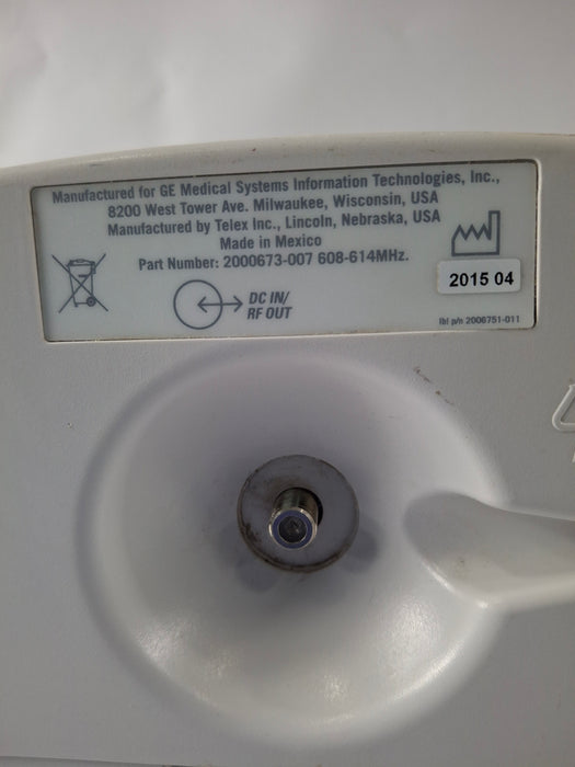 GE Healthcare ApexPro 2000673-007 Telemetry Antenna