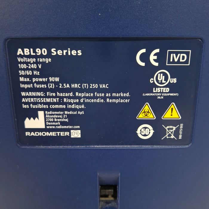 Radiometer ABL90 Flex Plus Blood Gas Analyzer