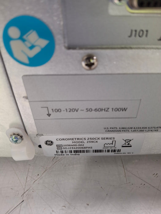 GE Healthcare GE Healthcare Corometrics 250cx Series Model 259cx Fetal Monitor Patient Monitors reLink Online