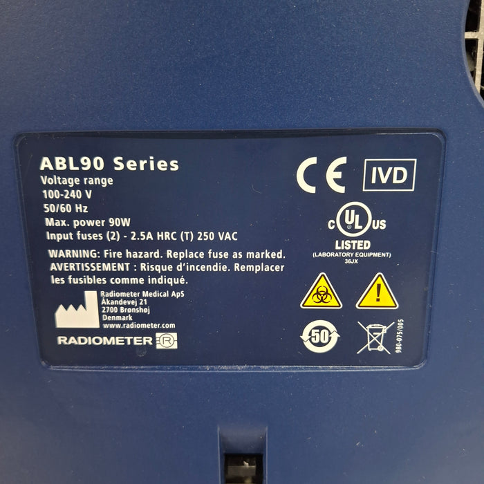 Radiometer ABL90 Flex Plus Blood Gas Analyzer