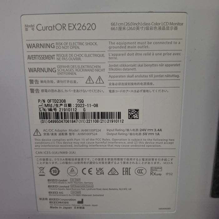 Eizo CuratOR 26" Surgical Monitor