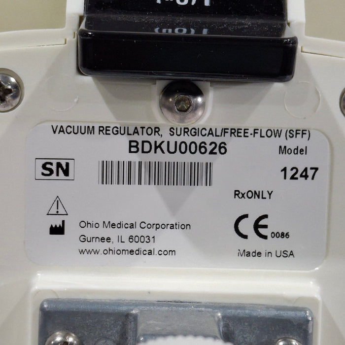 Ohio Medical Corporation Vacuum Regulator