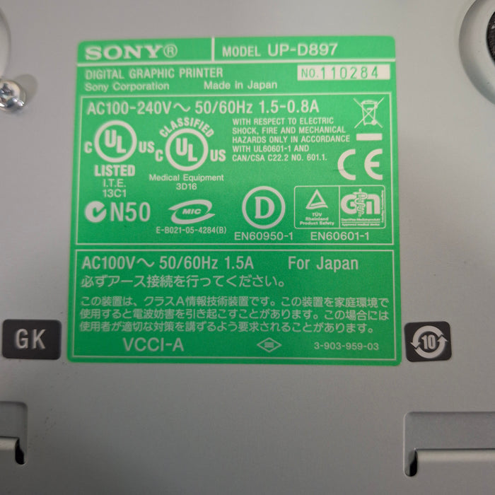 Sony UP-D897 Digital Graphic Printer