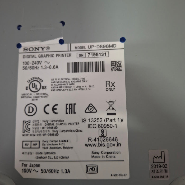 Sony UP-D898-MD Imager / Printer