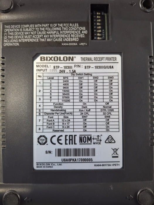 Bixolon STP-103III Thermal Printer