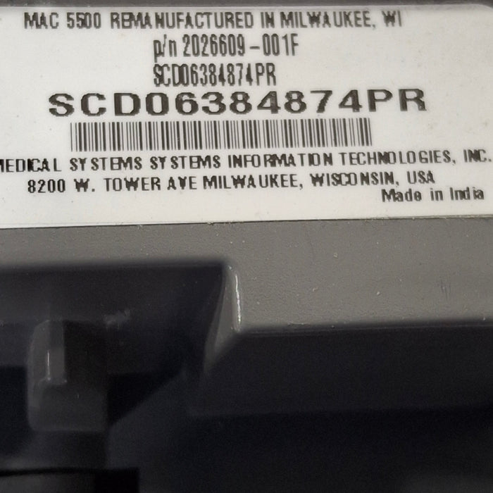 GE Healthcare GE Healthcare MAC 5500 ECG without CAM Module Cardiology reLink Online