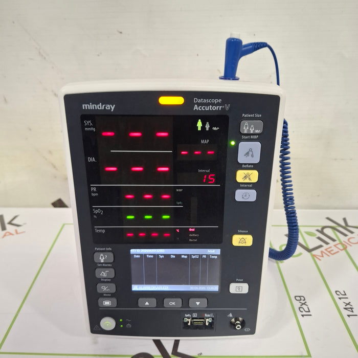 Mindray Datascope Accutorr V Vital Signs Monitor