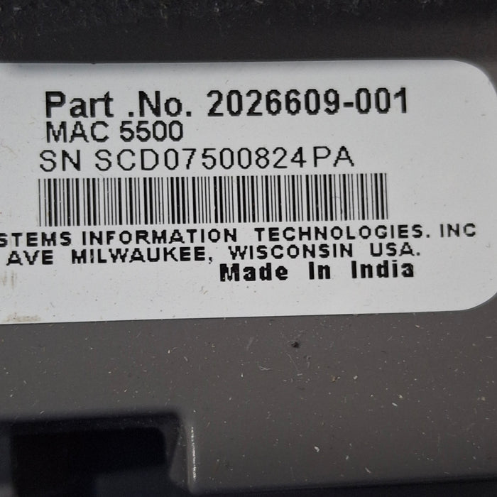 GE Healthcare MAC 5500 ECG without CAM Module