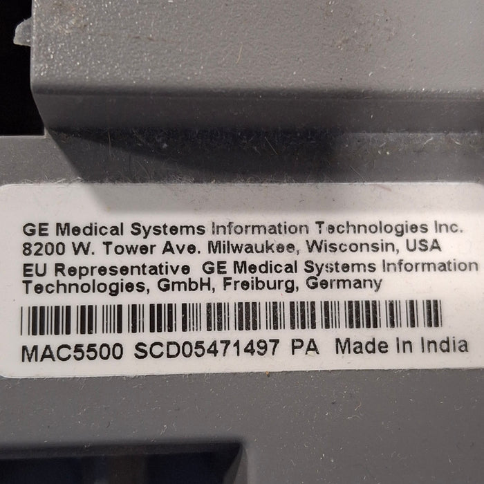 GE Healthcare GE Healthcare MAC 5500 ECG without CAM Module Cardiology reLink Online