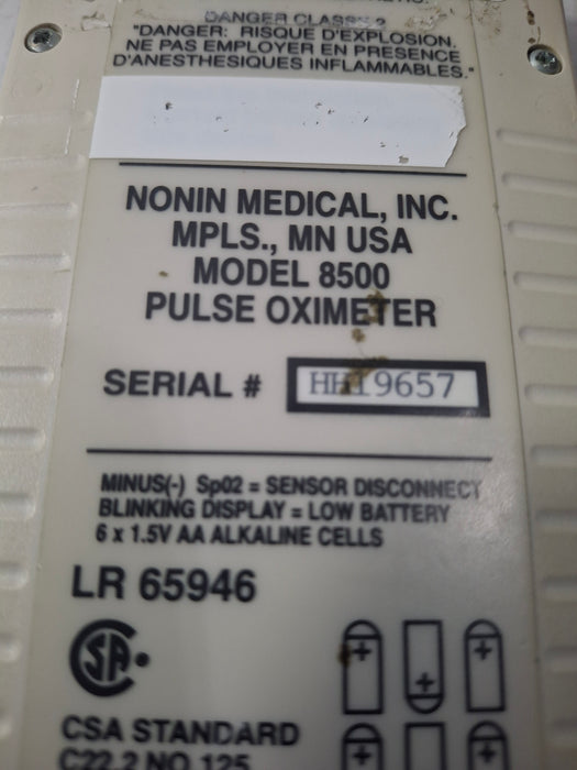 Nonin Medical 8500 Pulse Oximeter