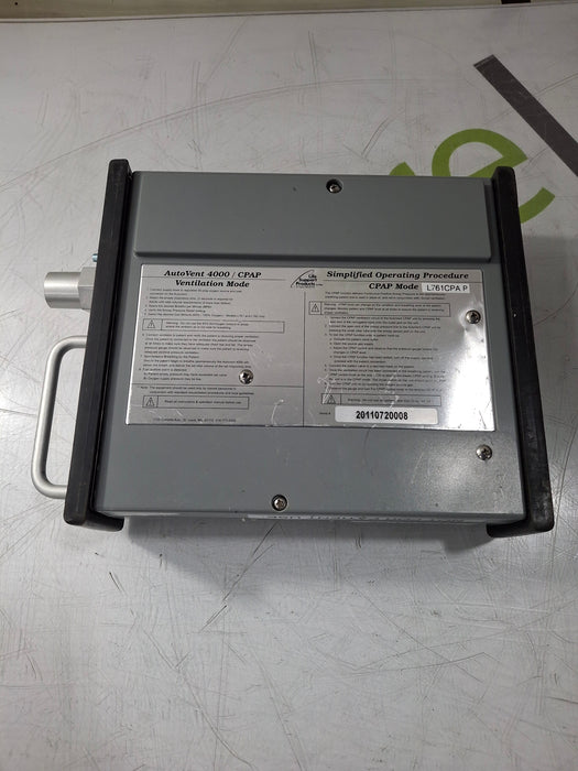 Life Support Products Life Support Products Autovent 4000 CPAP Ventilator Respiratory reLink Online