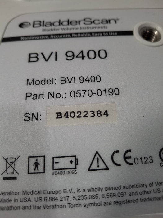 Verathon Medical, Inc BVI 9400 Bladderscan