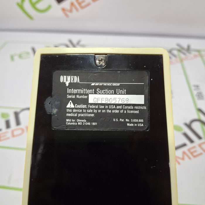 Ohmeda Medical 200 Intermittent Suction Unit
