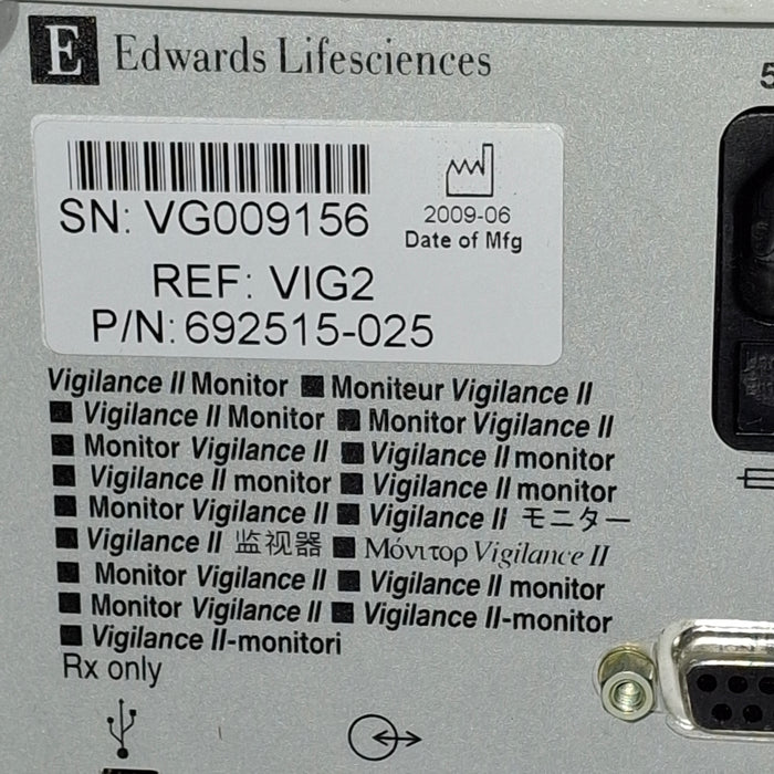 Edwards Lifesciences Vigilance II Patient Monitor