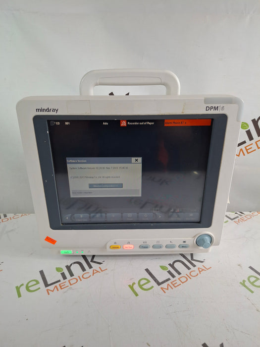 Mindray Mindray DPM6 Patient Monitor Patient Monitors reLink Online
